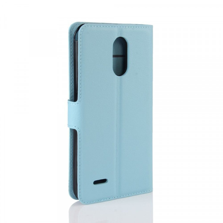 Чехол с визитницей для LG Stylus 3 M400DY (голубой)