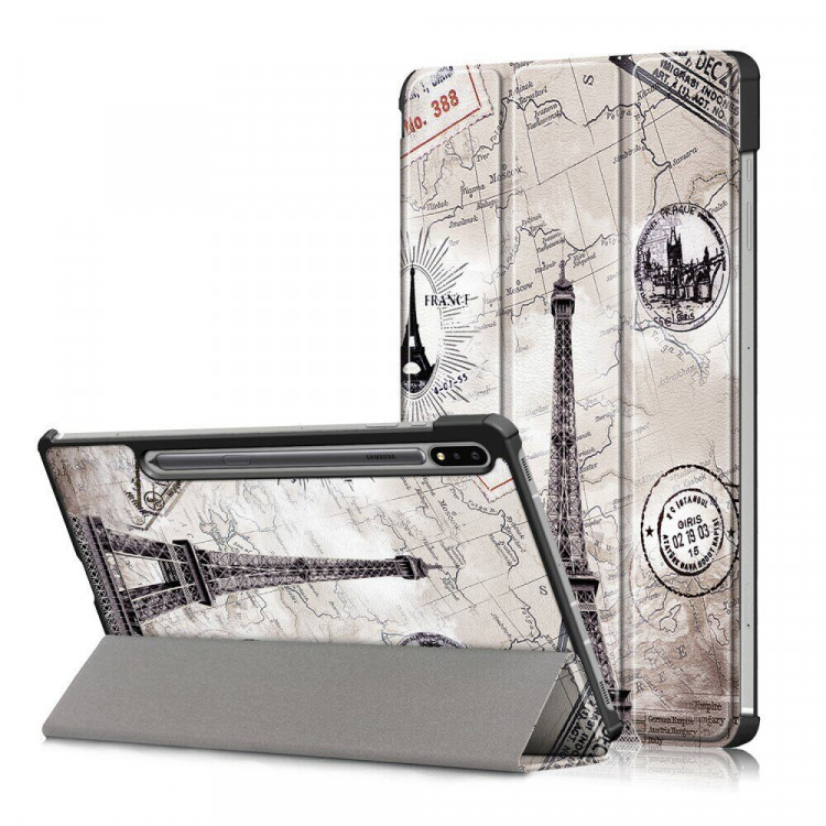 Чехол Smart Case для Samsung Galaxy Tab S7 SM-T870 / SM-T875 и Galaxy Tab S8 SM-X700 / SM-X706 (Eiffel Tower)