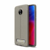 Чехол-накладка Litchi Grain для Motorola Moto Z4 Play (серый)