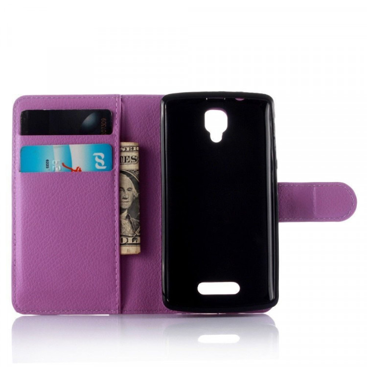 Чехол с визитницей для Lenovo A1000 (фиолетовый)