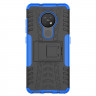 Чехол Hybrid Armor для Nokia 7.2 / Nokia 6.2 (черный + голубой)