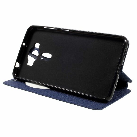 Чехол с окном для ASUS ZenFone 3 Deluxe ZS550KL (синий) Чехол с окном для ASUS ZenFone 3 Deluxe ZS550KL (синий)