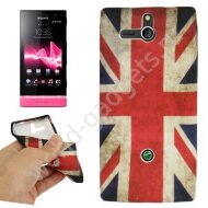 Мягкий чехол Retro United Kingdom Flag для Sony Xperia U / ST25i