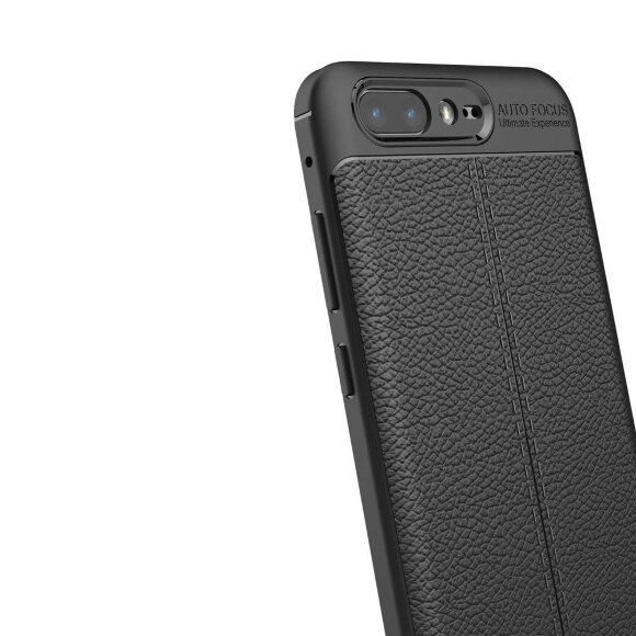 Чехол-накладка Litchi Grain для Asus ZenFone 4 Pro ZS551KL (черный)