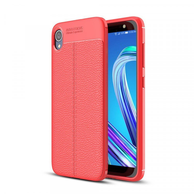 Чехол-накладка Litchi Grain для Asus ZenFone Live (L1) / (L2) ZA550KL (красный)