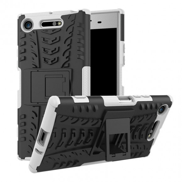 Чехол Hybrid Armor для Sony Xperia XZ1 (черный + белый) Чехол Hybrid Armor для Sony Xperia XZ1 (черный + белый)