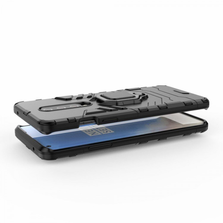 Чехол Armor Ring Holder для OnePlus 8 (черный)