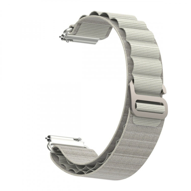 Ремешок Альпийская петля для часов 20мм (белый)