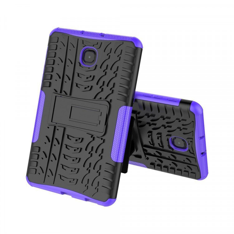 Чехол Hybrid Armor для Samsung Galaxy Tab A 8.0 (2018) SM-T387 (черный + фиолетовый)