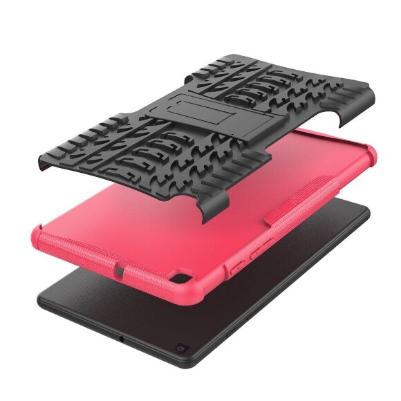Чехол Hybrid Armor для Samsung Galaxy Tab A 8.0 (2019) T290 / T295 (черный + розовый) Чехол Hybrid Armor для Samsung Galaxy Tab A 8.0 (2019) T290 / T295 (черный + розовый)