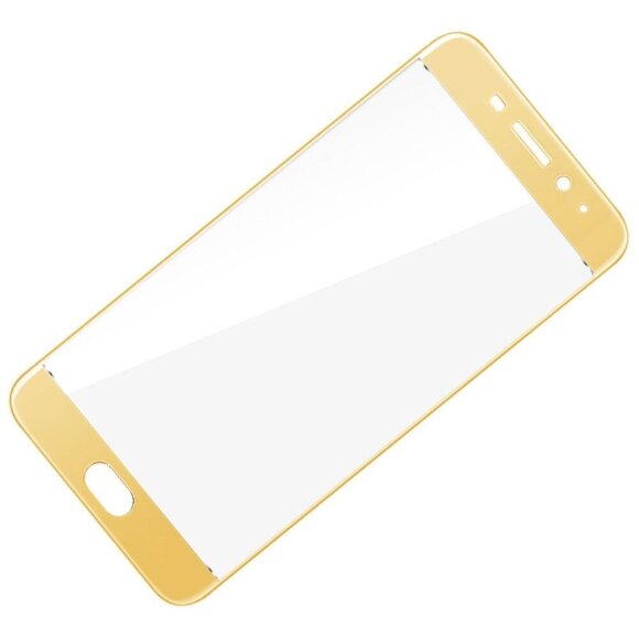 Защитное стекло 3D для Meizu M5 Note (золотой)