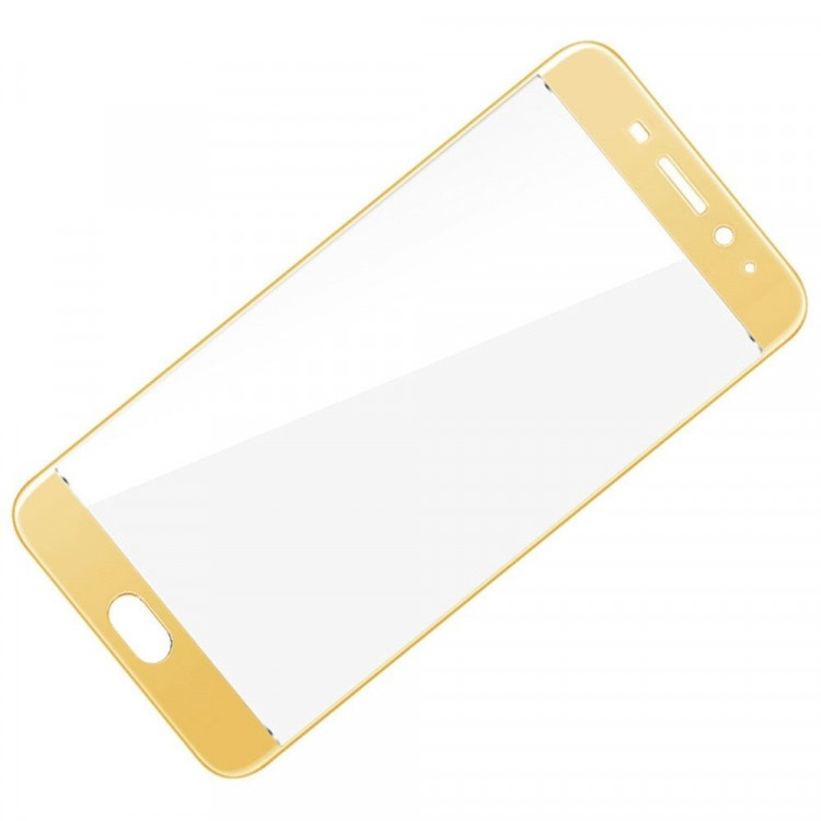 Защитное стекло 3D для Meizu M5 Note (золотой)