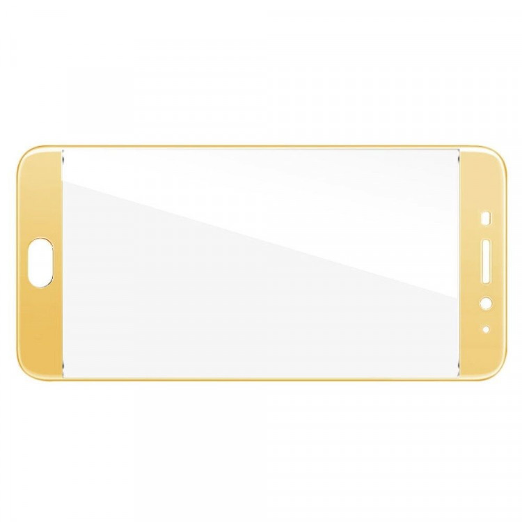 Защитное стекло 3D для Meizu M5 Note (золотой)