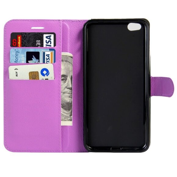 Чехол с визитницей для Xiaomi Mi5C (фиолетовый) Чехол с визитницей для Xiaomi Mi5C (фиолетовый)