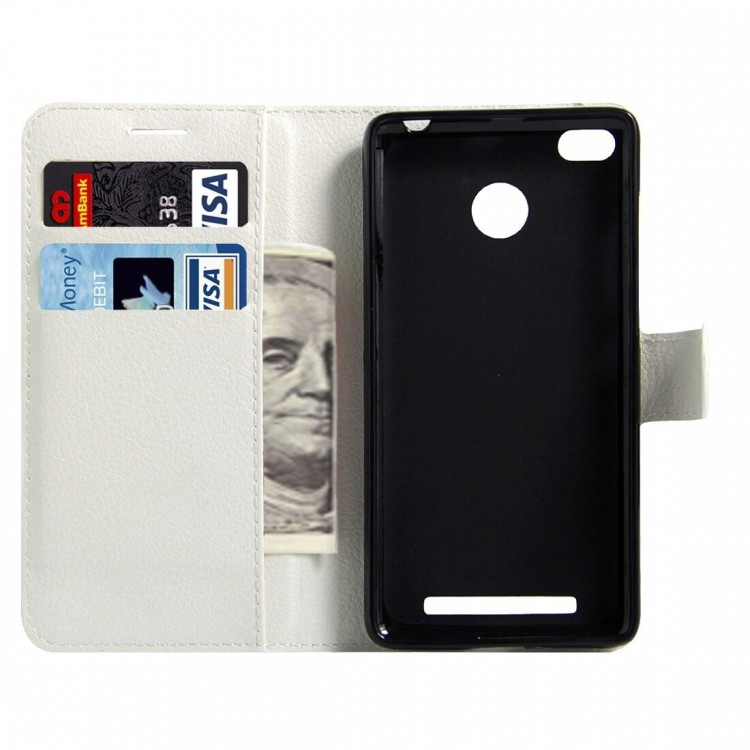 Чехол с визитницей для Xiaomi Redmi 3X (белый)