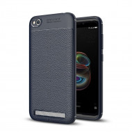 Чехол-накладка Litchi Grain для Xiaomi Redmi 5A (темно-синий) Чехол-накладка Litchi Grain для Xiaomi Redmi 5A (темно-синий)