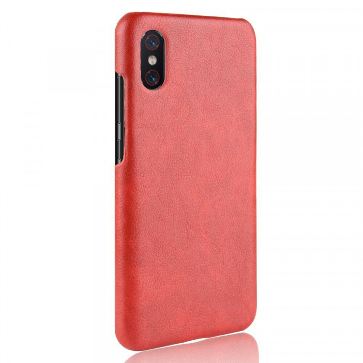 Чехол Litchi Texture для Xiaomi Mi 8 Pro (красный)