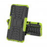 Чехол Hybrid Armor для Samsung Galaxy A7 (2018) (черный + зеленый)
