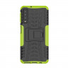 Чехол Hybrid Armor для Samsung Galaxy A7 (2018) (черный + зеленый)