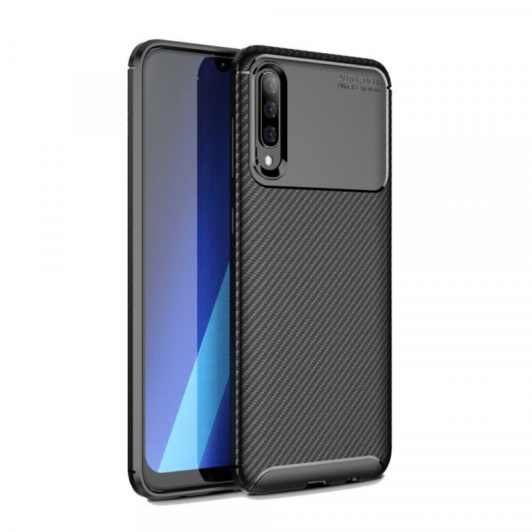 Чехол-накладка Resistant Carbon для Samsung Galaxy A50 / Galaxy A50s / Galaxy A30s (черный)