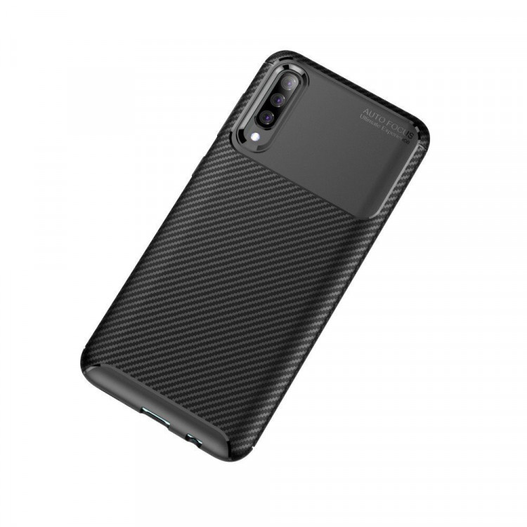 Чехол-накладка Resistant Carbon для Samsung Galaxy A50 / Galaxy A50s / Galaxy A30s (черный)