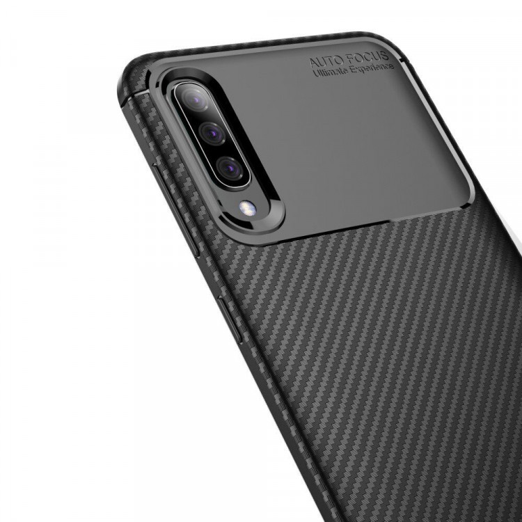 Чехол-накладка Resistant Carbon для Samsung Galaxy A50 / Galaxy A50s / Galaxy A30s (черный)