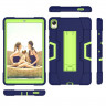 Гибридный TPU чехол для Huawei MediaPad M6 8.4 (темно-синий + зеленый)