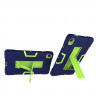 Гибридный TPU чехол для Huawei MediaPad M6 8.4 (темно-синий + зеленый)