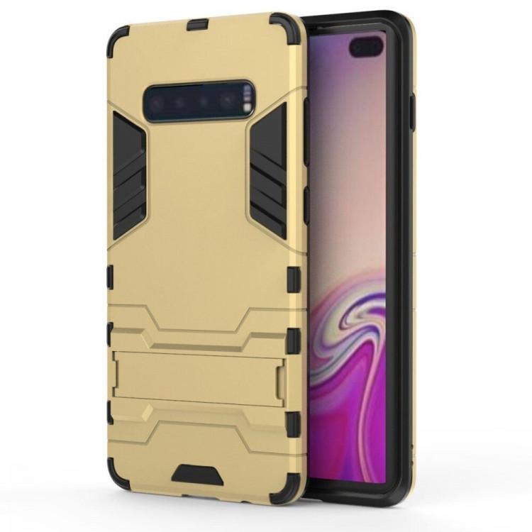 Чехол Duty Armor для Samsung Galaxy S10+ (Plus) (золотой)
