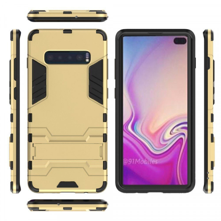Чехол Duty Armor для Samsung Galaxy S10+ (Plus) (золотой)