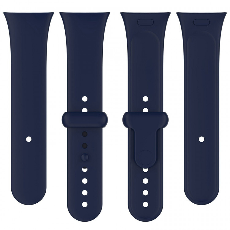 Силиконовый ремешок для Xiaomi Redmi Watch 3, Mi Watch Lite 3 (темно-синий)
