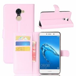 Чехол с визитницей для Huawei Enjoy 7 Plus  (розовый)
