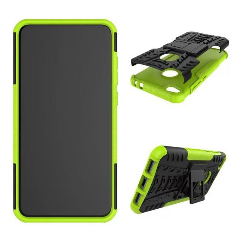 Чехлы на Huawei | Hybrid Armor Huawei Honor 8 lite (черный + зеленый)