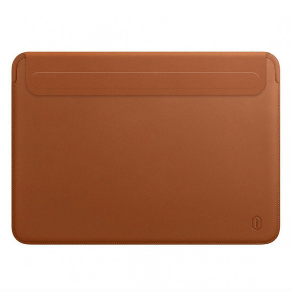 Чехол кожаный WiWU для MacBook Air 13 A2337 M1 (коричневый)