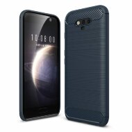 Чехол-накладка Carbon Fibre для Huawei Honor Magic (темно-синий)