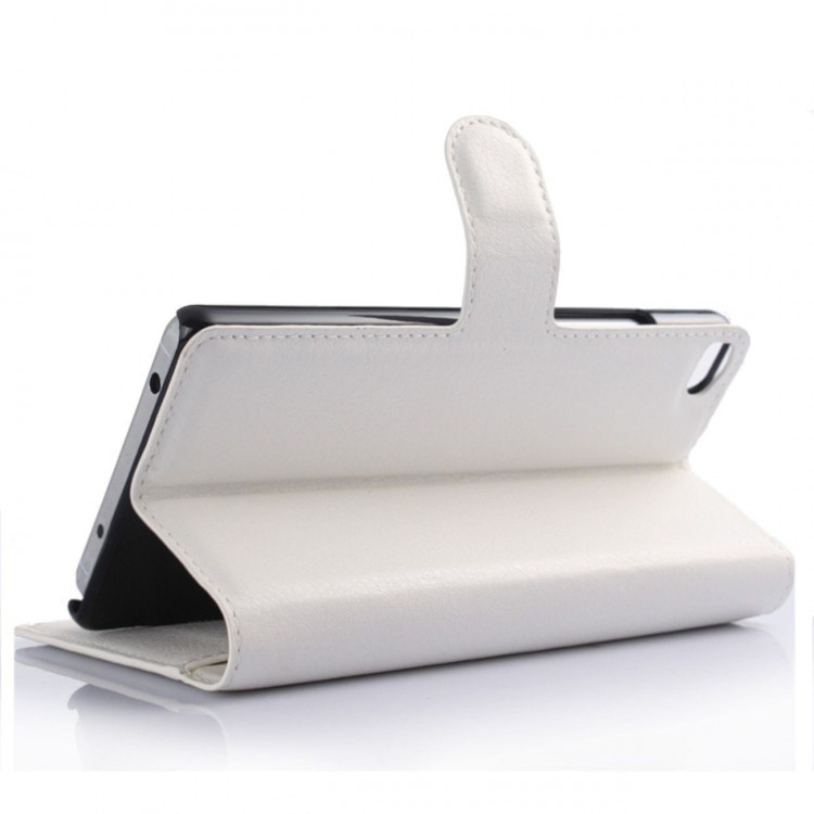 Чехол с визитницей для Huawei P8 (белый)