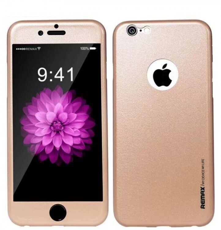 Всесторонняя защита Remax для iPhone 6 plus (золотой)