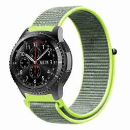 Нейлоновый ремешок для Samsung Galaxy Watch 20мм (желто-зеленый)