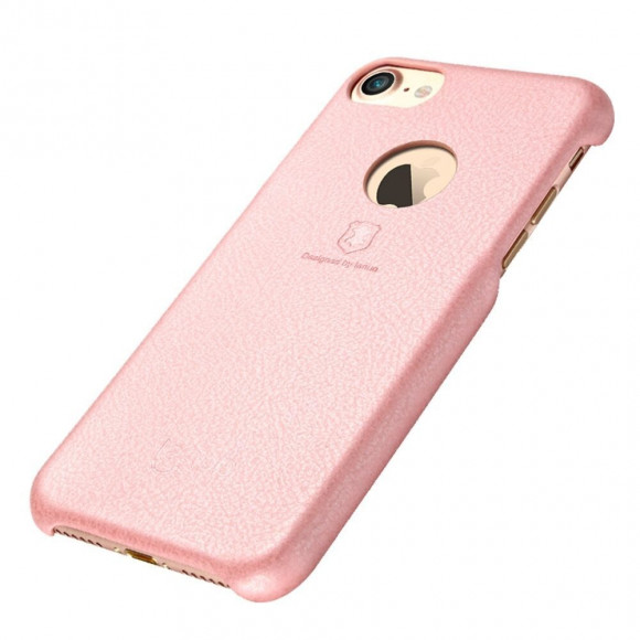 Кожаная накладка LENUO для iPhone 7 (розовый) Кожаная накладка LENUO для iPhone 7 (розовый)