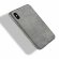 Чехол Litchi Texture для iPhone X / XS (серый)
