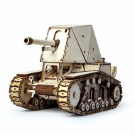 Конструктор 3D деревянный подвижный Lemmo Танк СУ-18