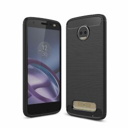 Чехол-накладка Carbon Fibre для Motorola Moto Z2 (черный)