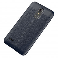 Чехол-накладка Litchi Grain для LG K8 (2018) / K9 (темно-синий) Чехол-накладка Litchi Grain для LG K8 (2018) / K9 (темно-синий)