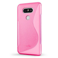 Нескользящий чехол для LG G6 (малиновый)