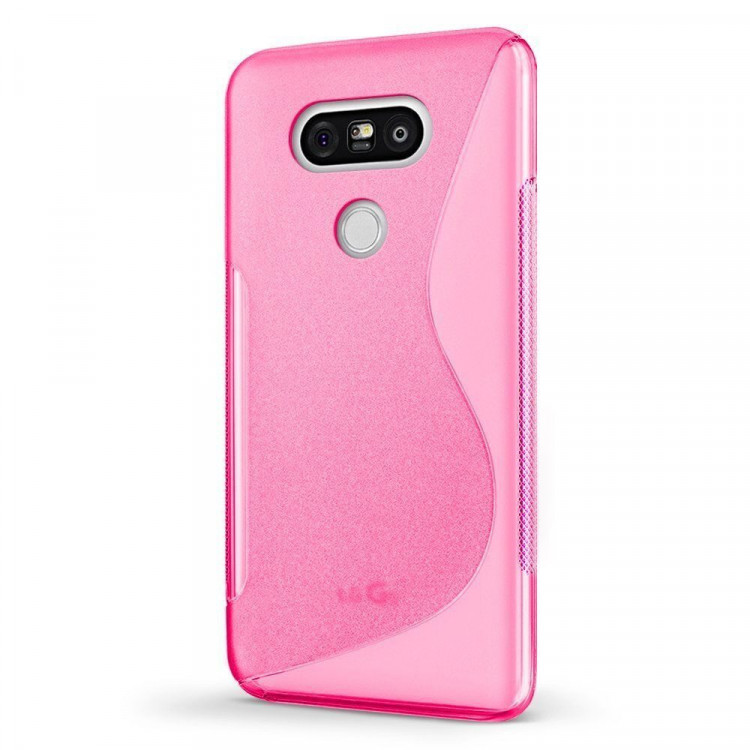 Нескользящий чехол для LG G6 (малиновый)