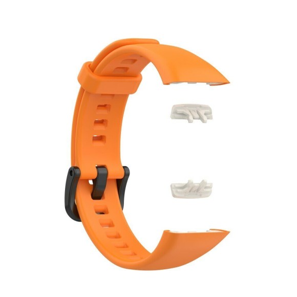 Силиконовый ремешок для Huawei Band 6 / Honor Band 6 (оранжевый) Силиконовый ремешок для Huawei Band 6 / Honor Band 6 (оранжевый)