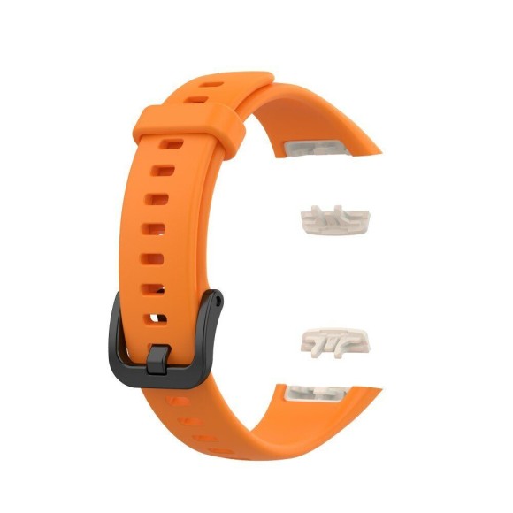 Силиконовый ремешок для Huawei Band 6 / Honor Band 6 (оранжевый) Силиконовый ремешок для Huawei Band 6 / Honor Band 6 (оранжевый)