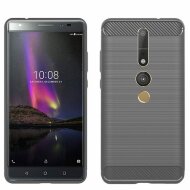 Чехол-накладка Carbon Fibre для Lenovo Phab 2 Pro (серый)