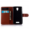 Чехол с визитницей для Lenovo A1000 (коричневый)
