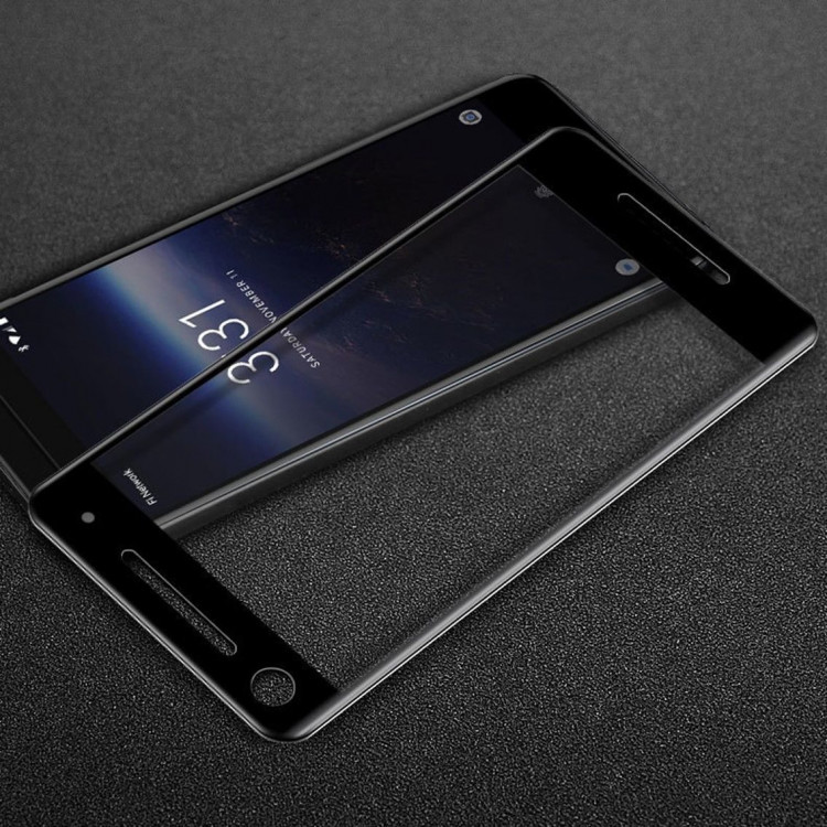 Защитное стекло 3D для Google Pixel 2 (черный)